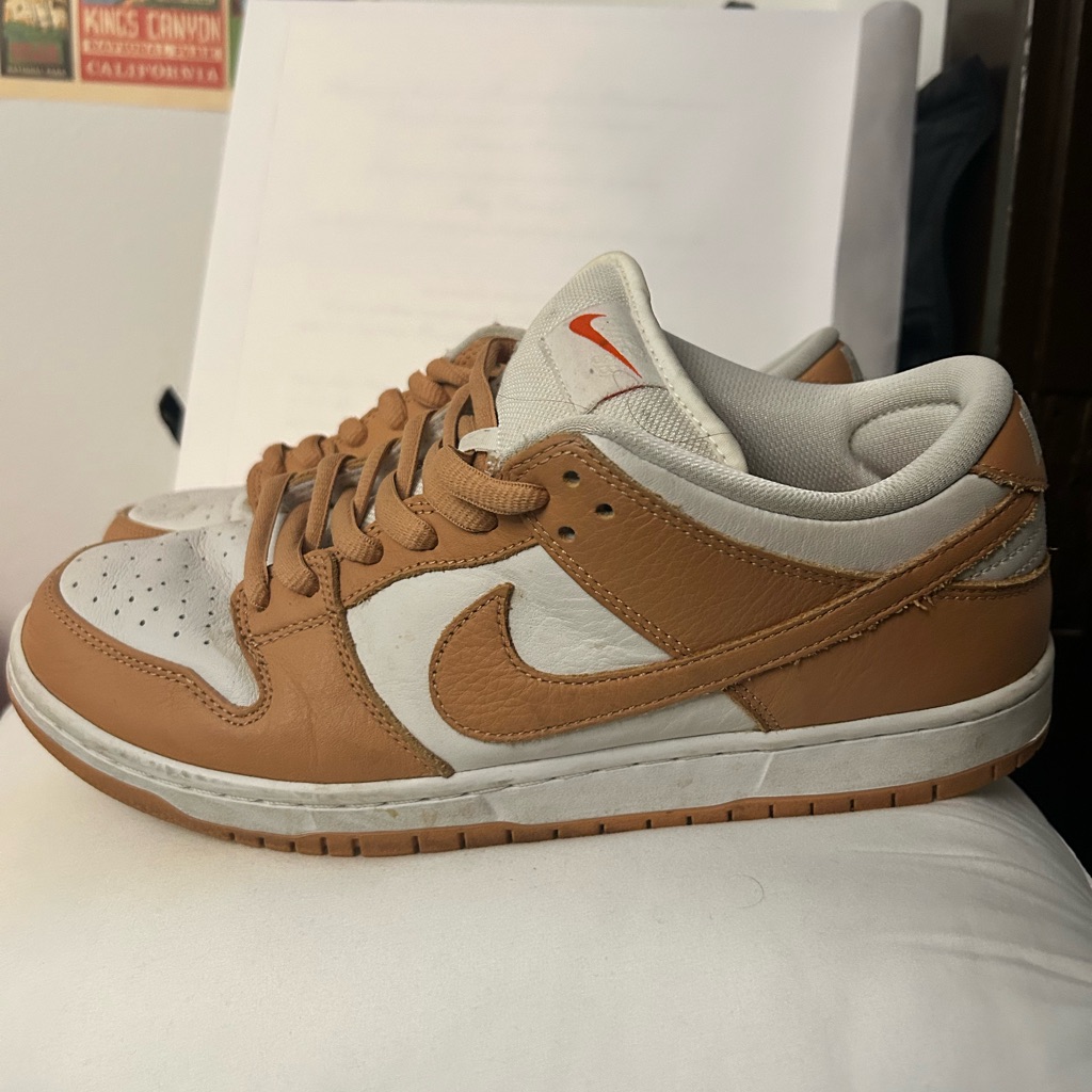 Nike Mens Sb Dunk Low Dm8998 200 Light Cognac - Size 10.5